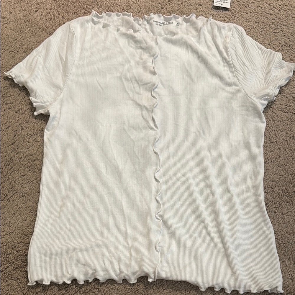 Abercrombie White Fitted Top